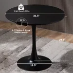 Modern Round Dining Table - Image 5