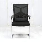 Ergonomic mesh office visitor seat