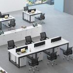 4-Way open view office workstation - Image 2