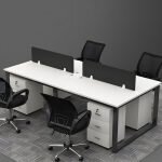 4-Way open view office workstation