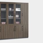 Modern Wood Office Storage Cabinet - Image 5