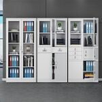 Modern Grey Metal Locking Filing Cabinet - Image 2