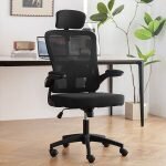 Swivel Mesh Back Desk Chair with Adjustable Arms - Image 2