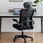 Swivel Mesh Back Desk Chair with Adjustable Arms - Image 3