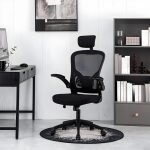 Swivel Mesh Back Desk Chair with Adjustable Arms - Image 4