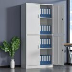 2-Door metallic office storage cabinet