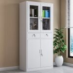 Modern Grey Metal Storage Cabinet - Image 5