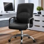 Office chair -Leather swivel seat - Image 5