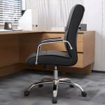 Office chair -Leather swivel seat - Image 4