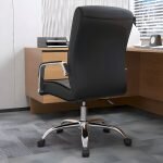 Office chair -Leather swivel seat - Image 3
