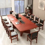 2.4M Boardroom table -Mahogany