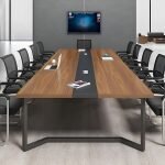 Modern 2400mm office boardroom table - Image 5