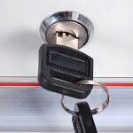 2-Door metallic office cabinet with safe - Image 3