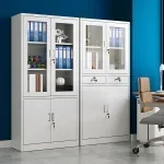 2-door metallic office cabinet