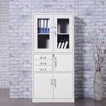 Steel filling cabinet with safe
