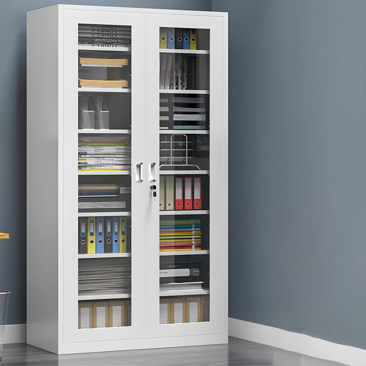 1200x1200-2024-01-13T100217.008.jpg 2-Door full-glass office metallic cabinet - Image 1