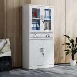 Two door metallic hospital cabinet - Image 2