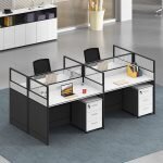 4-Seater Modular Office Workstation - Image 2