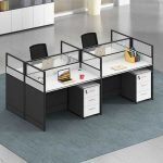 4-Seater Modular Office Workstation - Image 4