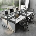 4-Seater Modular Office Workstation