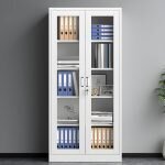 2-Door Full Glass Office Cabinet - Image 2