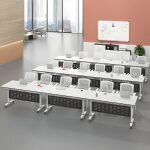 Double Pedestal Foldable Table