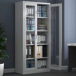 Full-glass metallic display cabinet