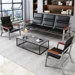 Office reception sofa with arms