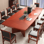 2.4M Boardroom table -Mahogany - Image 2