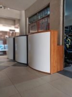 Curved office reception desk - 1.4 meters - Image 2