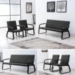 5-Seater executive corporate leather sofa