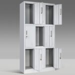 9-Locker steel office cabinet - Image 5