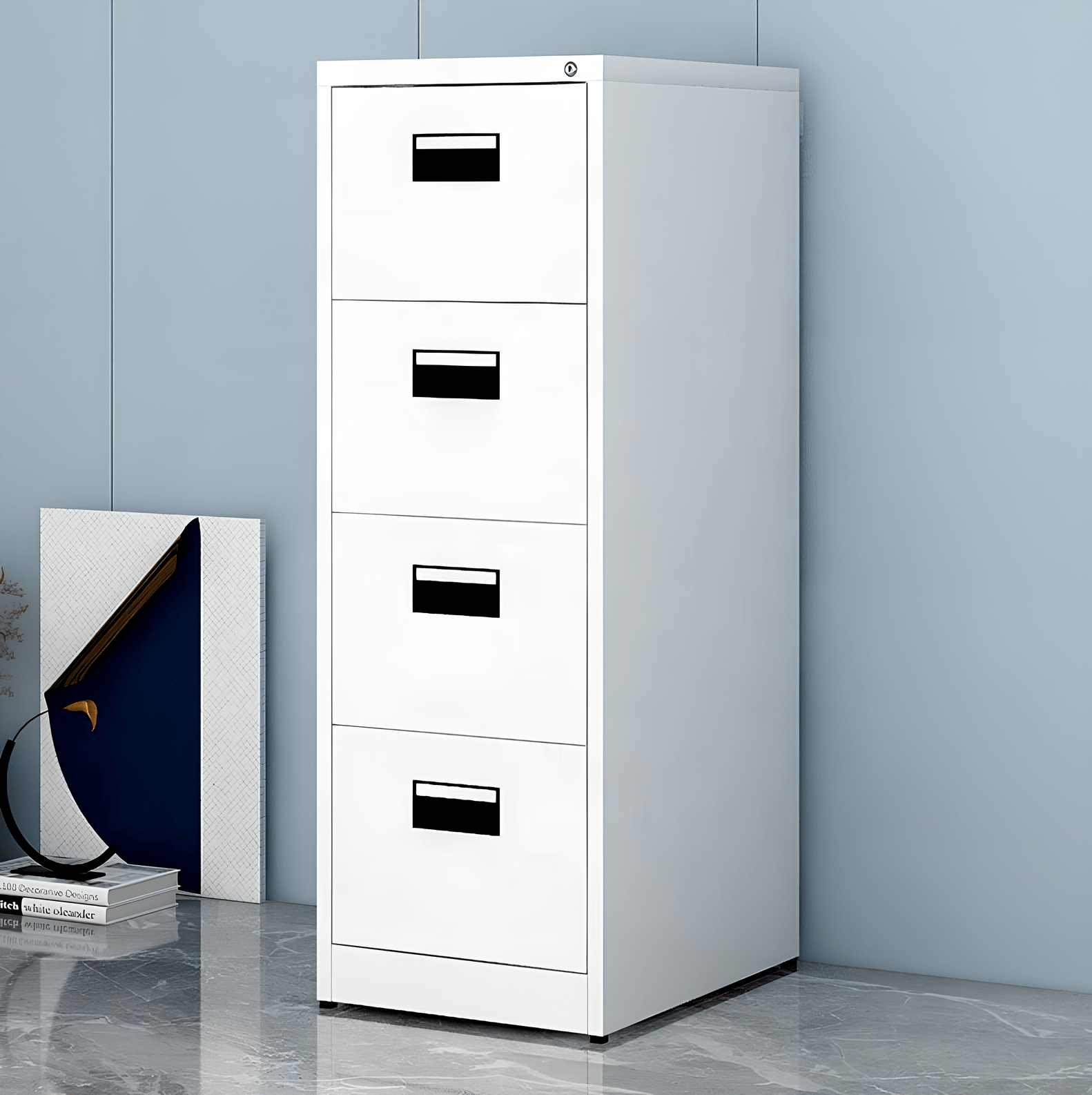 4-drawer.png 4 Drawer Office Filing cabinet - Image 1