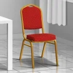 Stackable Red Conference Chair - Image 2