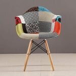 Arm Rest Patch Work Chair - Image 4
