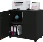2-Door wooden credenza cabinet - Image 5