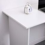 White Computer Table With Storage - Image 5