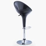 Adjustable swivel barstool (Black) - Image 3