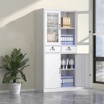 2-Door metallic office cabinet - Image 3
