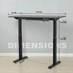 Height adjustable electric desk - Image 3