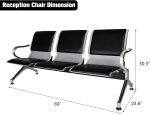 3-Seat Reception Waiting Room Bench - Image 4