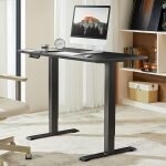 Black Height adjustable electric desk - Image 4