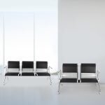 Padded 3-link reception waiting bench - Image 5