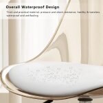 Swivel padded eames plastic seat - Image 8