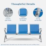 3 Seater office reception bench - Image 5