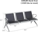 Heavy-duty three link waiting bench - Image 3