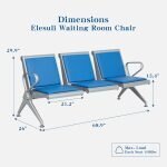 3 Seater office reception bench - Image 4