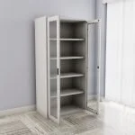 Full glass metallic offiec cabinet