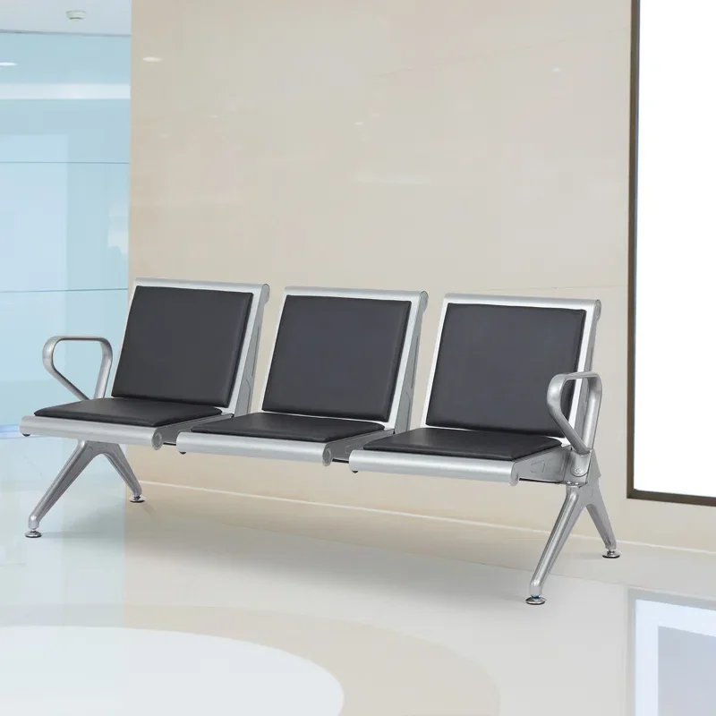 68.9_WTandemSeatingwithMetalFrame-9.webp 3-Link Heavy-duty Padded Bench - Image 1