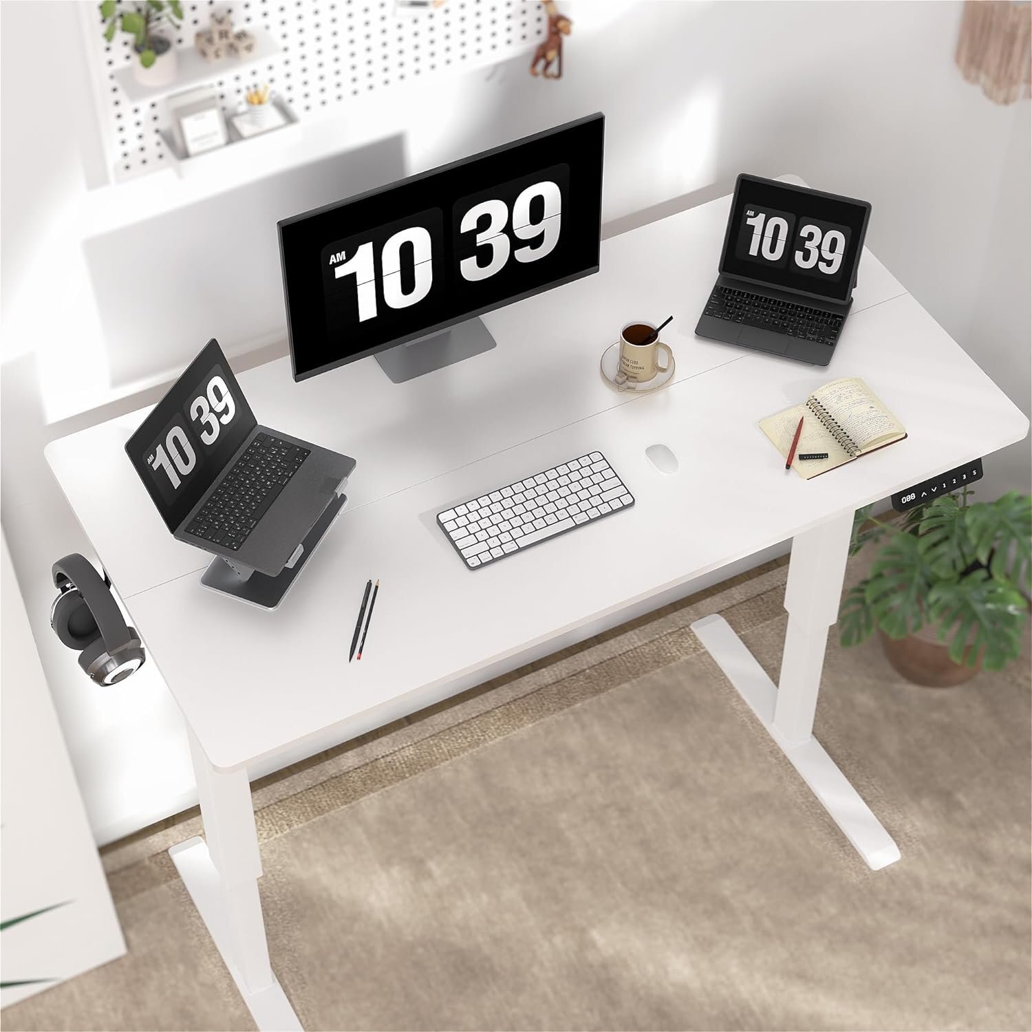 71Jx3El8eqL._AC_SL1500_.jpg Height Adjustable Electric Desk - Image 1